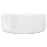 Basin Round Ceramic White 40x15 cm 142342