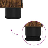 Bathroom Furniture Set with Drawer with Shelf 2 pcs Smoked Oak 3393018