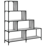 Bookcase 4-Stair Grey Sonoma 139x33.5x149 cm Engineered Wood 842479