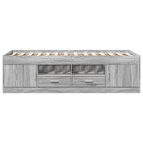 Daybed Grey sonoma Engineered wood Single Daybed Rectangular 3280242