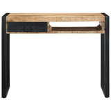 ZNTS Desk 100x50x75 cm Solid Rough Wood Mango 4015931