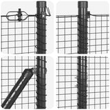 Ground Fix Welded Wire Fence 50 x 1 m PVC-Coated Steel 3351880