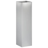 Garden Planter Silver 20 x 20 x 75 cm Galvanised Steel 8005326
