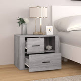 Bedside Cabinet Grey Sonoma 60x36x45 cm Engineered Wood 816742