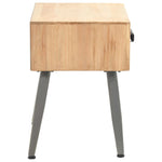 Bedside Table Solid Fir Wood 43x38x50 cm 245775