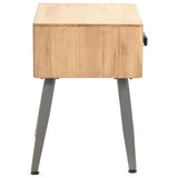 Bedside Table Solid Fir Wood 43x38x50 cm 245775