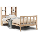 Bookcase Bed without Mattress 100x200 cm Solid Wood Pine 3321700