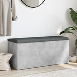 Storage Bench Concrete Grey 102x42x45 cm Engineered Wood 835057