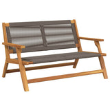 Garden Furniture Grey 122 x 76 x 73 cm Solid Acacia Wood 367824