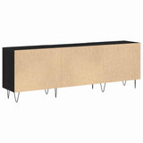 TV Cabinet Set Black Oak 150 x 30 x 50 cm Engineered Wood 862961