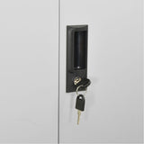 Office Cabinet Light Grey 90x40x180 cm Steel 336418