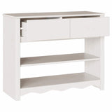 Console Table Drammen White 89.5 x 37 x 73 cm Solid Pine Wood 42003047