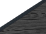 Fence Panel 5 pcs WPC and Aluminium Black 3429423