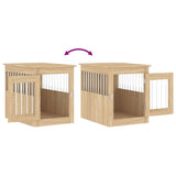 Dog Crate Furniture Sonoma Oak 55x75x65 cm Engineered Wood 838318