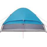 Camping Tent Dome 4-Person Blue Waterproof 94778