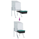 Chicken Nesting Box 1 Compartment with Legs Galvanised Steel 4104902