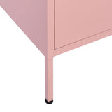 Storage Cabinet Pink Steel 80 x 35 x 101.5 cm Storage Cabinet 336139
