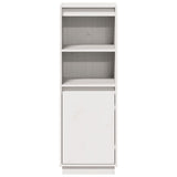 Highboard White 37x34x110 cm Solid Wood Pine 813516