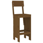 7 Piece Garden Bar Set Honey Brown Solid Wood Pine 3157814