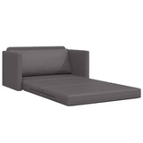 Sofa Bed Grey 124 x 71 x 78 cm Artificial Leather 4106710
