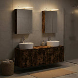 Bathroom Cabinet Set 5 pcs Smoked Oak Engineered Wood 3406435