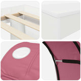 Bed with Tunnel 4 pcs Artisian Oak and Pink Engineered Wood 3423692