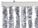 Fly Curtain White and Grey 100x230 cm Chenille 377376
