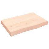 Bathroom Countertop 60x40x cm Untreated Solid Wood 3156010