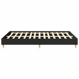 Bed Frame No Mattress Black 140x200 cm Engineered Wood 3328718