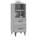 817418 Sideboard Grey Sonoma 34,5x34x90 cm Engineered Wood