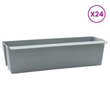 Flower Boxes for Euro Pallets 24 pcs Light grey 42037212