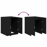 Washing Machine Cabinet Black Oak 70.5 x 71.5 x 91.5 cm 862667
