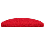 Stair Mats 30 pcs 56x17x3 cm Red Half Round 3365806
