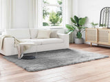 Faux Sheepskin Rug TAFALLA Grey 140 x 200 cm Polyester 42021527
