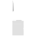 ZNTS Bathroom Furniture Set White Engineered Wood 3071585