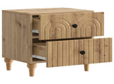 Bedside Cabinet with Drawer 2 pcs Artisan Oak 43 x 34.5 x 48 cm 894084