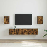 TV Wall Cabinet Wall-mounted 2 pcs Smoked Oak 30 x 31 x 40 cm 892260