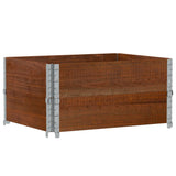 Garden Planter Brown 80x60 cm Solid Wood Pine 3295842