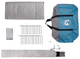 Tipi Tent with Roof Blue 250 x 250 cm Polyester and Steel 42028720