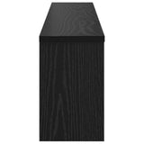 Wall-Mounted Coat Rack with Shelf Black Oak 100 x 16 x 26 cm 874324