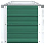 Garden Raised Bed Galvanised Steel 320x40x45 cm Green 47053