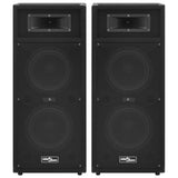 Professional Passive Hifi Stage Speakers 2 pcs 1000 W Black 70102