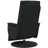 Massage Recliner Chair with Footrest Black Faux Leather 356517