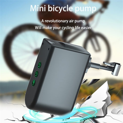 ZNTS Portable Bike Electric Bicycle Pump, 120 PSI Mini Tire Pump With Digital PSI Pressure Gauge, Tire 08681273