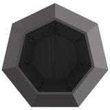 Planter 2 pcs Black 100 x 100 x 80 cm Steel 884025