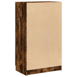 Shoe Cabinet Smoked Oak 59x35x100 cm Engineered Wood 817108