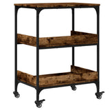 Kitchen Trolley Smoked Oak 60x41x80.5 cm Engineered Wood 842403