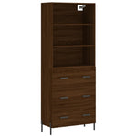Highboard Brown Oak 69.5x34x180 cm Engineered Wood 3189396