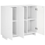 Sideboard High Gloss White 85.5 x 31 x 75 cm Engineered Wood 8011544