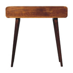 Chestnut Curved Hallway Table IN3605